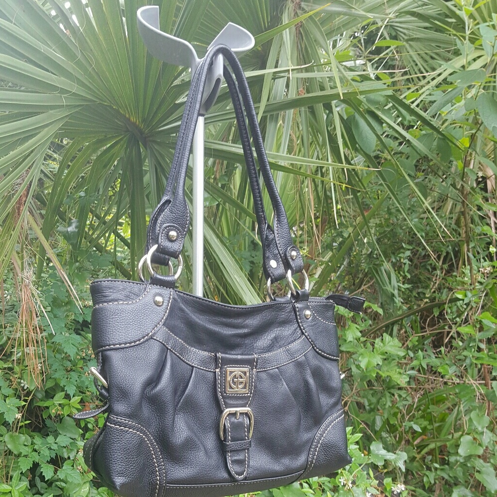 Giani Bernini Black Tote. Big Black Bag